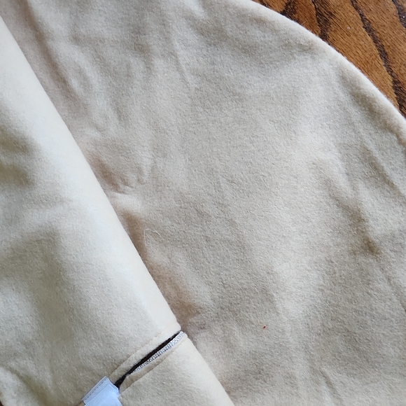 Burlap Mini Christmas Tree Skirt with Red Plaid Trim - Picture 6 of 9